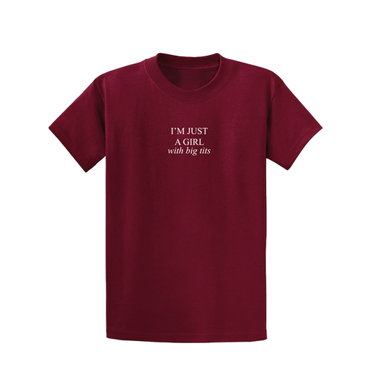 'I'm Just a Girl with Big Tits' Tee